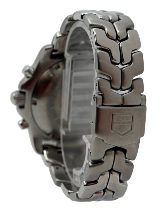 Tag Heuer 42mm Men\'s Link Automatic Chronograph White Dial Watch! Ref: CT2112! main image 7